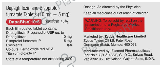 DapaBiso 10/5mg Tablet 10s
