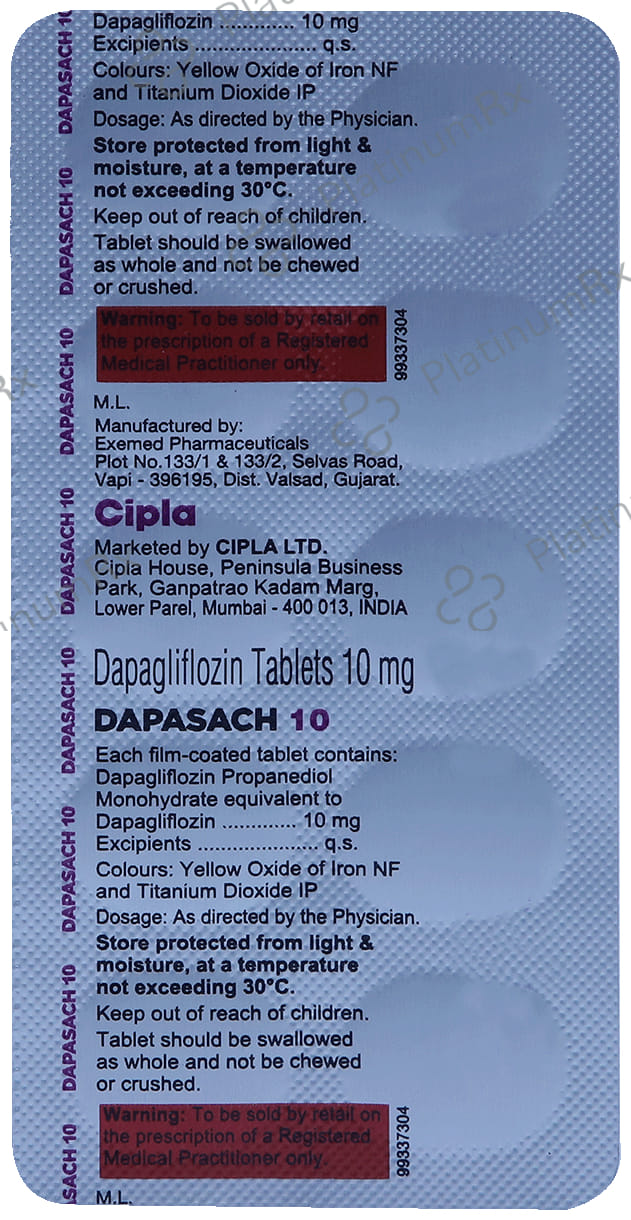 Dapasach 10mg Tablet 10s