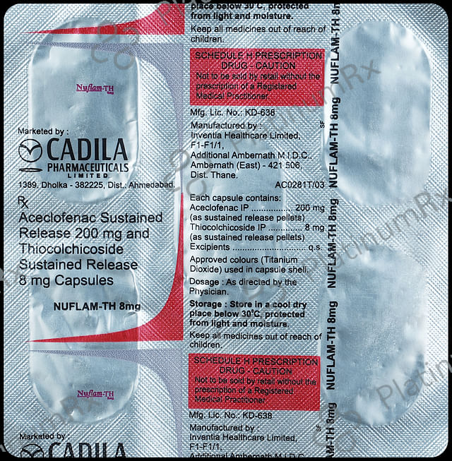 Nuflam TH 8/200mg Capsule SR 5s
