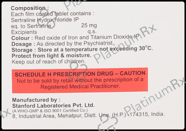 Sertagress 25mg Tablet