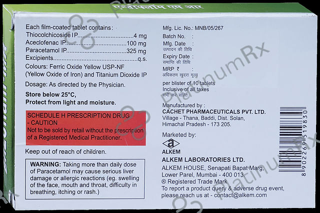 Enzoflam MR 100/325mg Tablet 10s