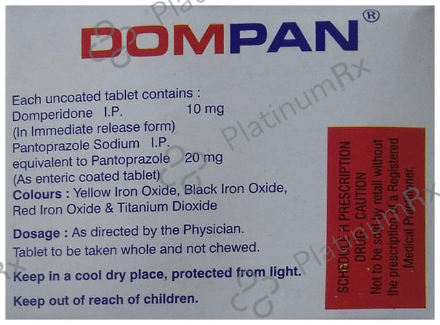Dompan 10/20mg Tablet 10s
