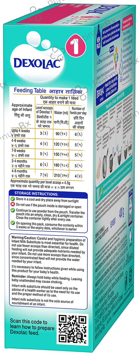 Dexolac 1 Refill Powder 400gm