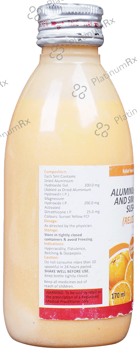Relcer Mps Plus Orange Flavour Oral Suspension 170ml