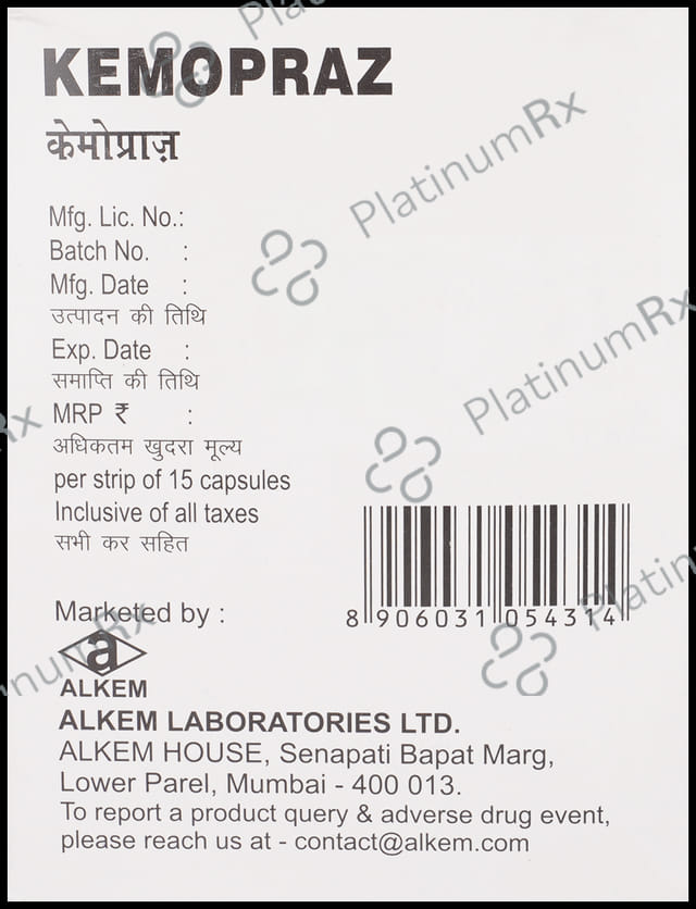 Kemopraz 20mg Capsule