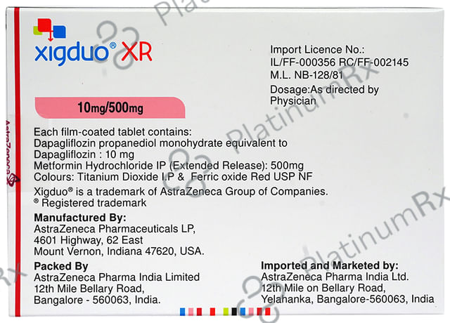 Xigduo 5mg/1000mg Tablet IR