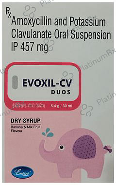 Evoxil-CV Duos Dry Syrup Banana & Mix Fruit