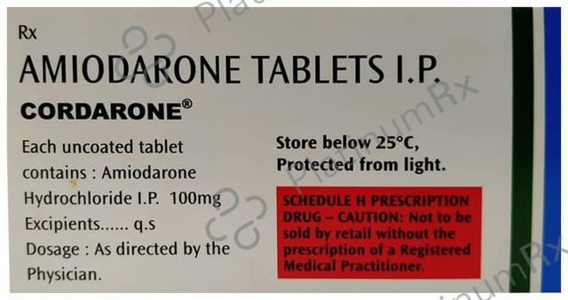Cordarone 100mg Tablet 15s