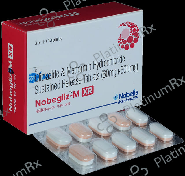 Nobegliz M XR 60/500mg Tablet 10s