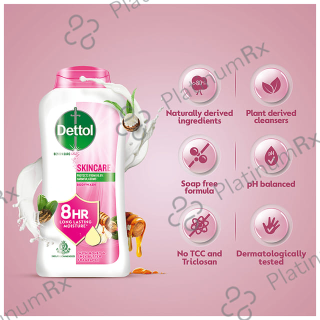 Dettol Skin Care Bodywash & Shower Gel - pH Balanced & Soap Free