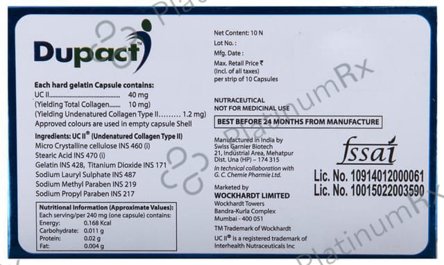 Dupact 40mg Capsule 10s