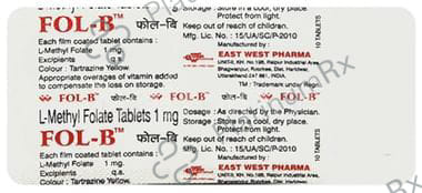 Fol B 5000mcg Tablet 10s