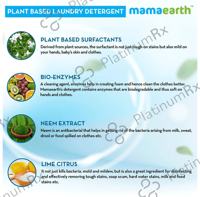 Mamaearth Plant-Based Laundry Detergent for Babies 1000 ml