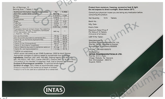 Ferpill F Tablet 10s
