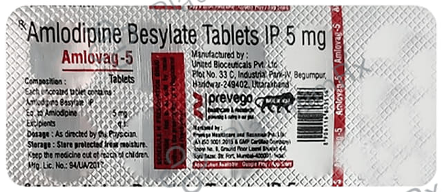 Amlovag 5mg Tablet 10s