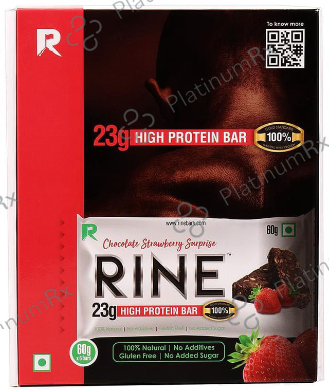 Rine Bar (60gm Each) Chocolate Strawberry Surprise
