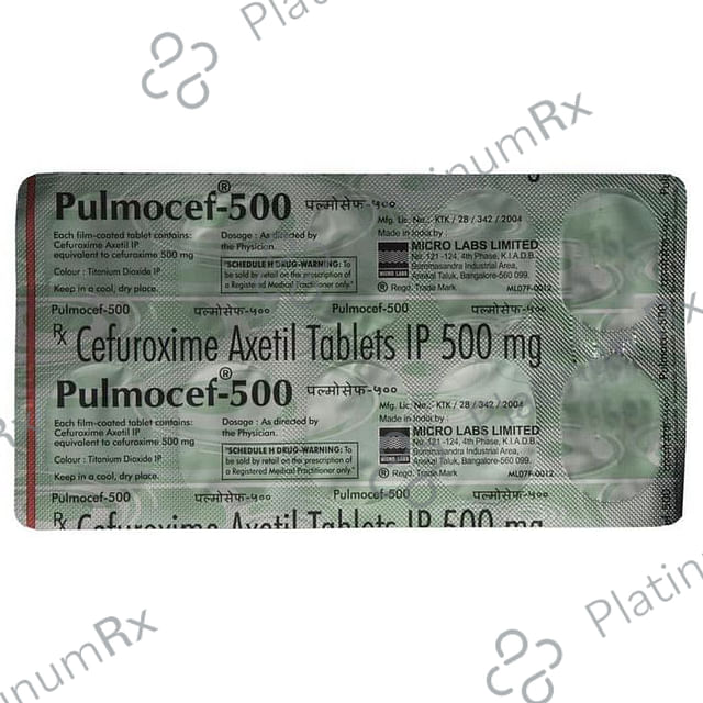 Pulmocef 500mg Tablet 10s