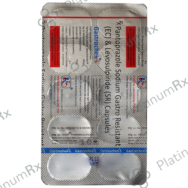 Gastrochek L 75mg/40mg Capsule