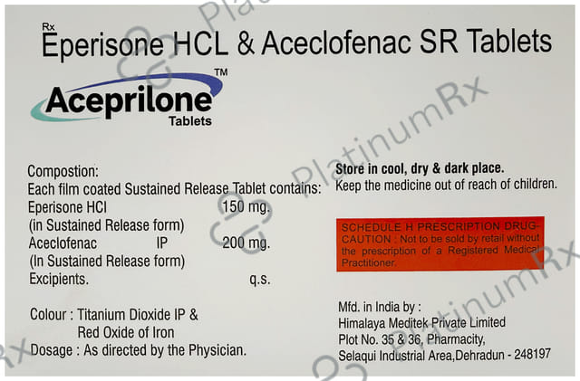 Aceprilone 200/150mg Tablet SR 10s
