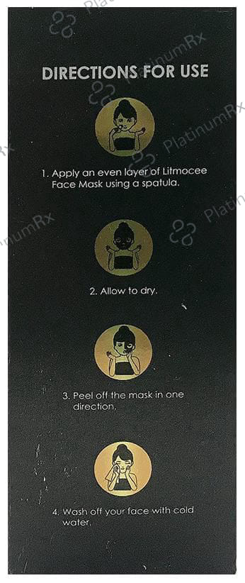Litmocee Charcoal Face Mask with 24 Carat Gold