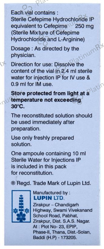 Novapime 0.25gm Injection 1s
