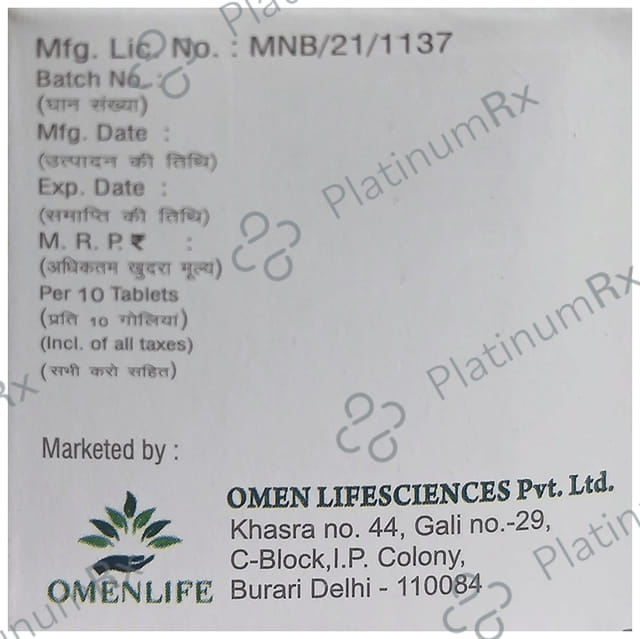 Omfast 5/10mg M Tablet 10s