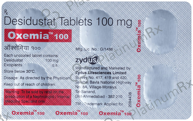 Oxemia 100mg Tablet 6s