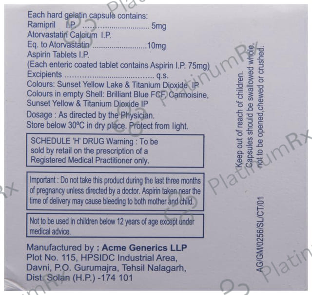 Ramitorva 10/75/5mg Capsule 10s