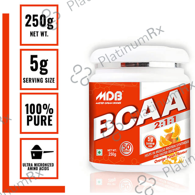 MDB Master Dream Bodies BCAA 2:1:1 Orange Punch 250gm