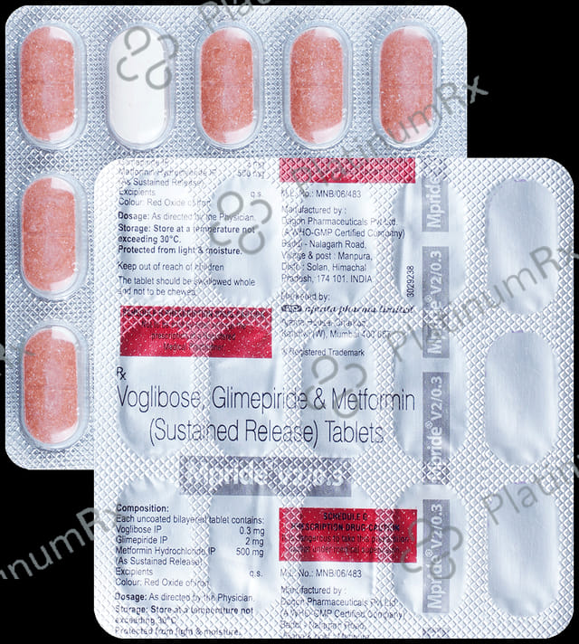M Pride V 2/500/0.3mg Tablet 15s