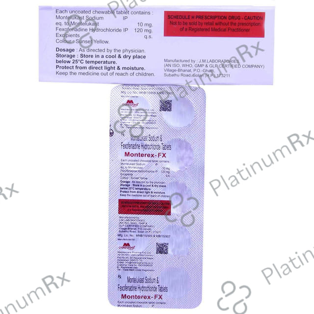 Monterex-FX 10mg/120mg Tablet