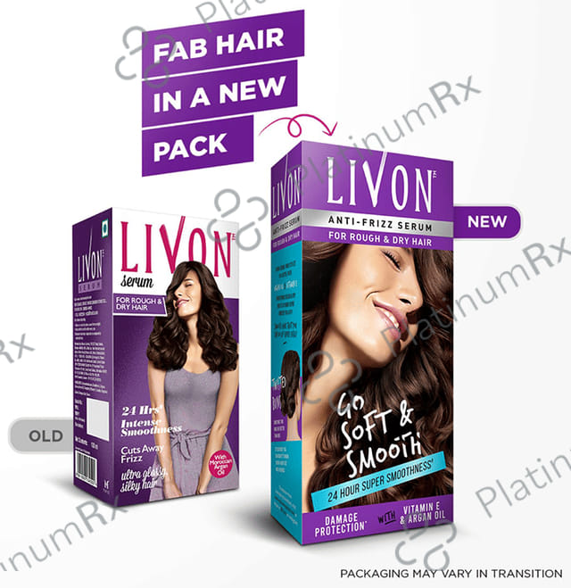 Livon Anti-Frizz Serum for Rough & Dry Hair 100 Serum