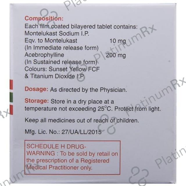 Glemont A 200/10mg Tablet SR 10s