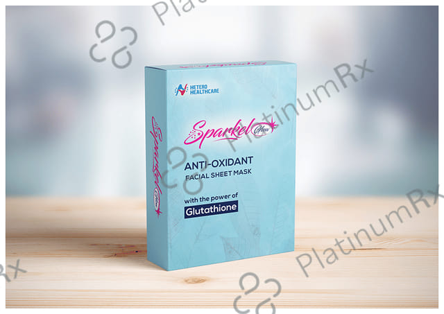 Hetero Healthcare Sparkel Glow Anti-Oxidant Facial Sheet Mask 5 Face Mask