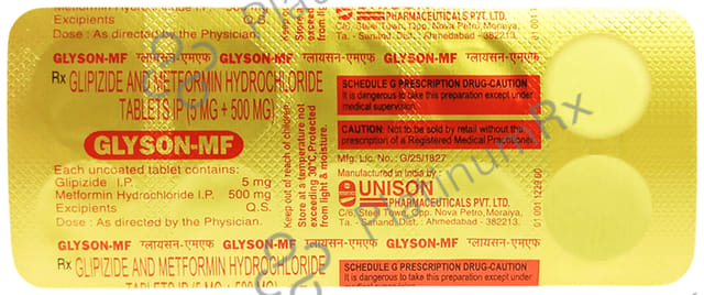 Glyson MF 5/500mg Tablet 10s
