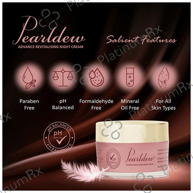 Pearldew Advance Revitalising Night Cream (50gm Each) 4 jar