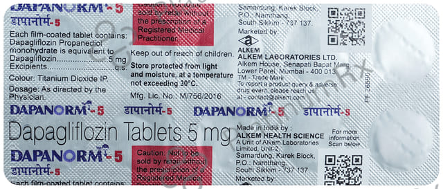 Dapanorm 5mg Tablet 10s