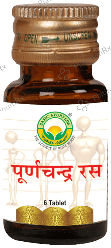 Basic Ayurveda Poornachandra Ras with Gold 6 tablets