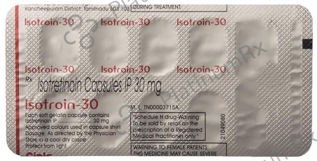 Isotroin 30mg Capsule 10s