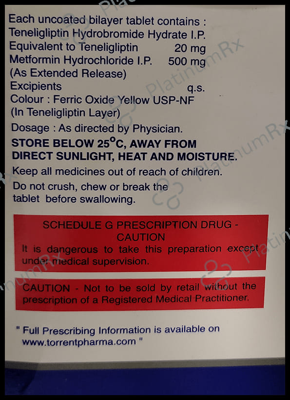 Tenzulix M 500 Tablet ER 15 Tablet ER