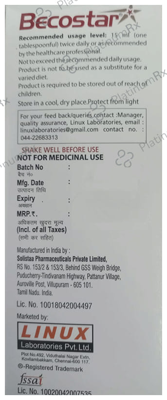 Becostar Syrup 200ml