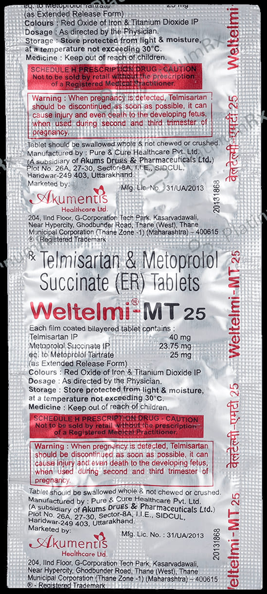 Weltelmi MT 25mg Tablet
