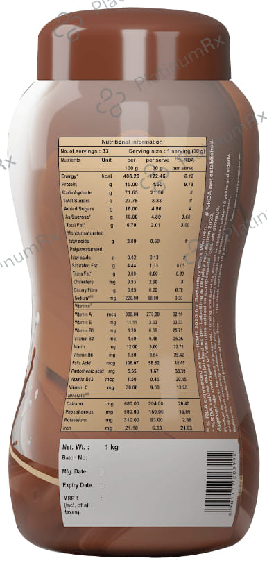 Endura Mass Weight Gainer Flavour Chocolate Powder 1000gm