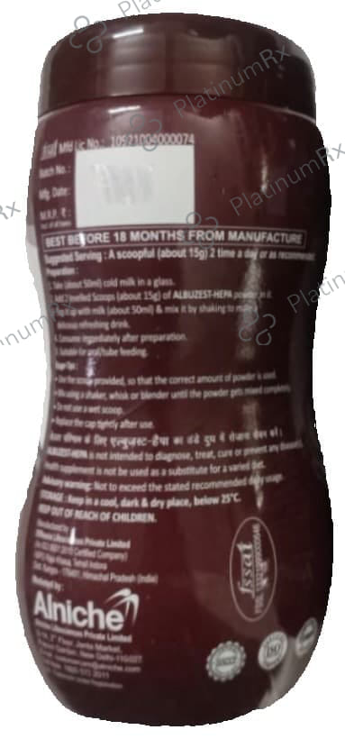 Albuzest Albuzest Hepa Vanilla Flavour Powder 210gm