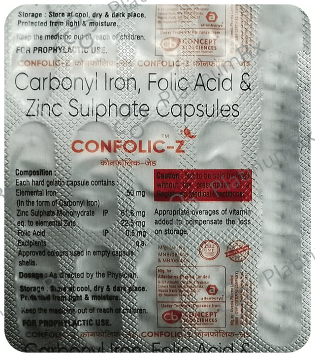 Confolic Z Capsule 15s