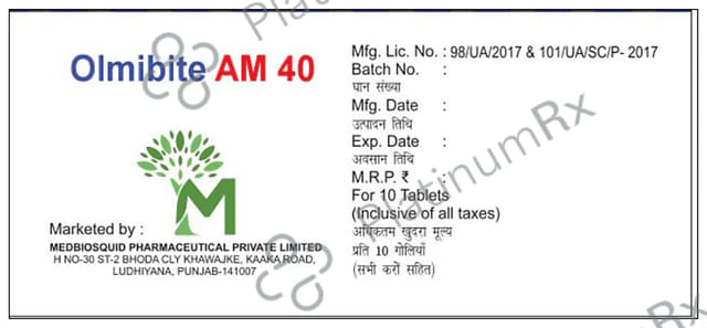 Olmibite AM 40 Tablet