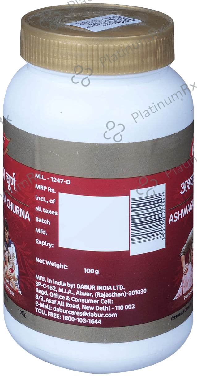 Dabur Ashwagandha Churna - Promotes Vitality & Strength 100 gm