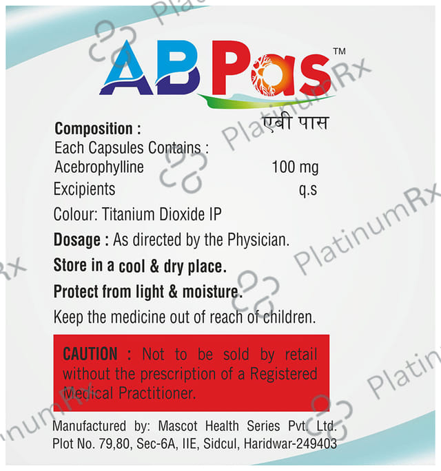 AB Pas 100mg Capsule 10s