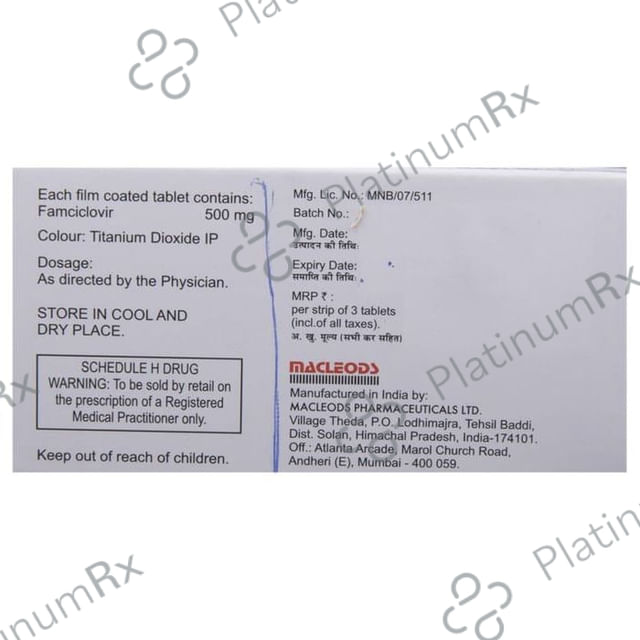 Famcimac 500mg Tablet 3s