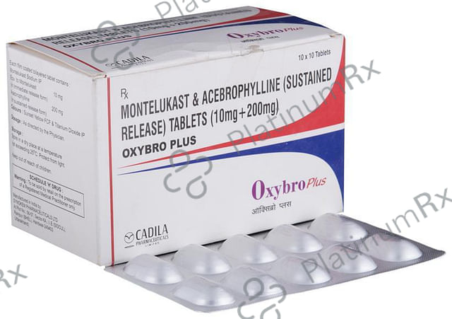 Oxybro Plus 200/10mg Tablet SR 10s